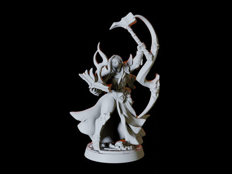 Drow or Dark Elf Wizard Miniature for Dungeons and Dragons, Pathfinder or other TTRPGs