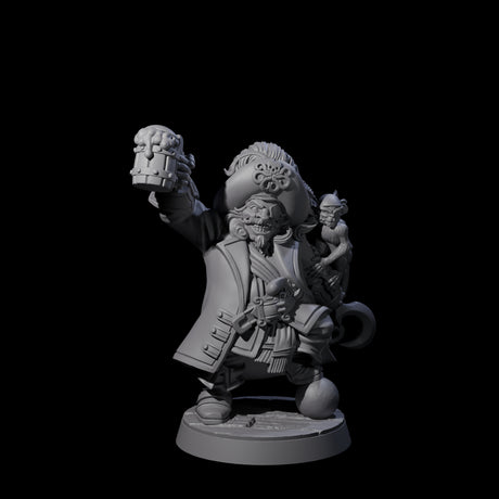 Drunk Pirate Miniature for Dungeons and Dragons, Pathfinder or other TTRPGs
