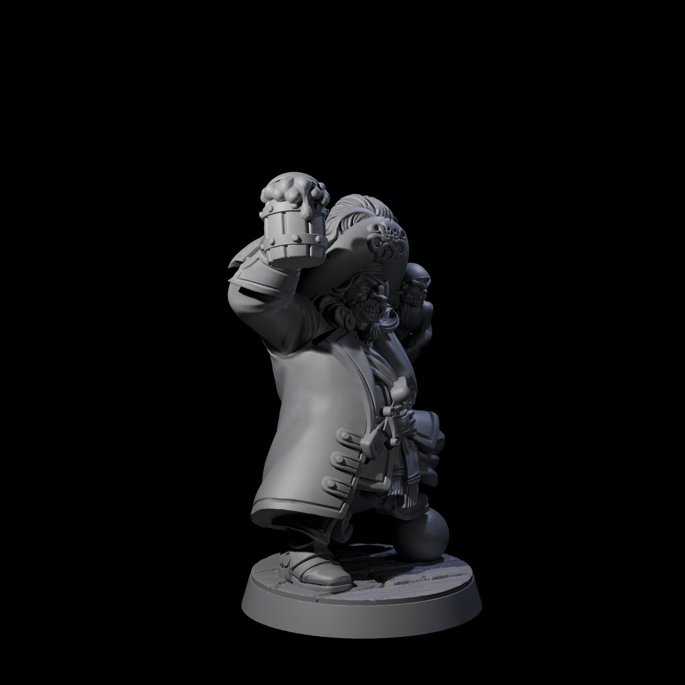 Drunk Pirate Miniature for Dungeons and Dragons, Pathfinder or other TTRPGs