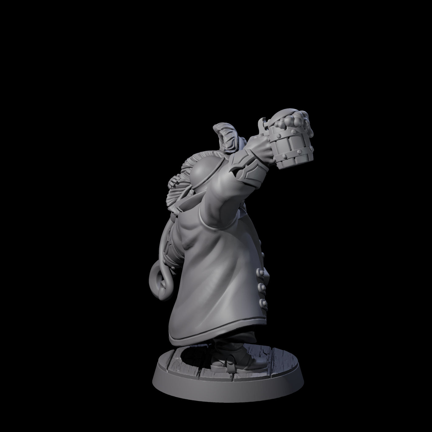 Drunk Pirate Miniature for Dungeons and Dragons, Pathfinder or other TTRPGs