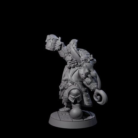 Drunk Pirate Miniature for Dungeons and Dragons, Pathfinder or other TTRPGs