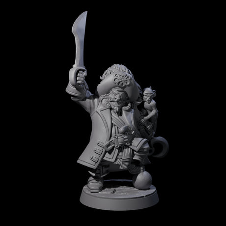 Drunk Pirate Miniature for Dungeons and Dragons, Pathfinder or other TTRPGs