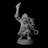 Drunk Pirate Miniature for Dungeons and Dragons, Pathfinder or other TTRPGs