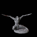 Two Dual Wielding Swordsman A Miniature for Dungeons and Dragons, Pathfinder or other TTRPGs