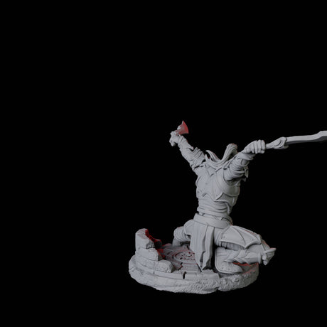 Two Dual Wielding Swordsman A Miniature for Dungeons and Dragons, Pathfinder or other TTRPGs