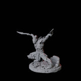 Two Dual Wielding Swordsman A Miniature for Dungeons and Dragons, Pathfinder or other TTRPGs