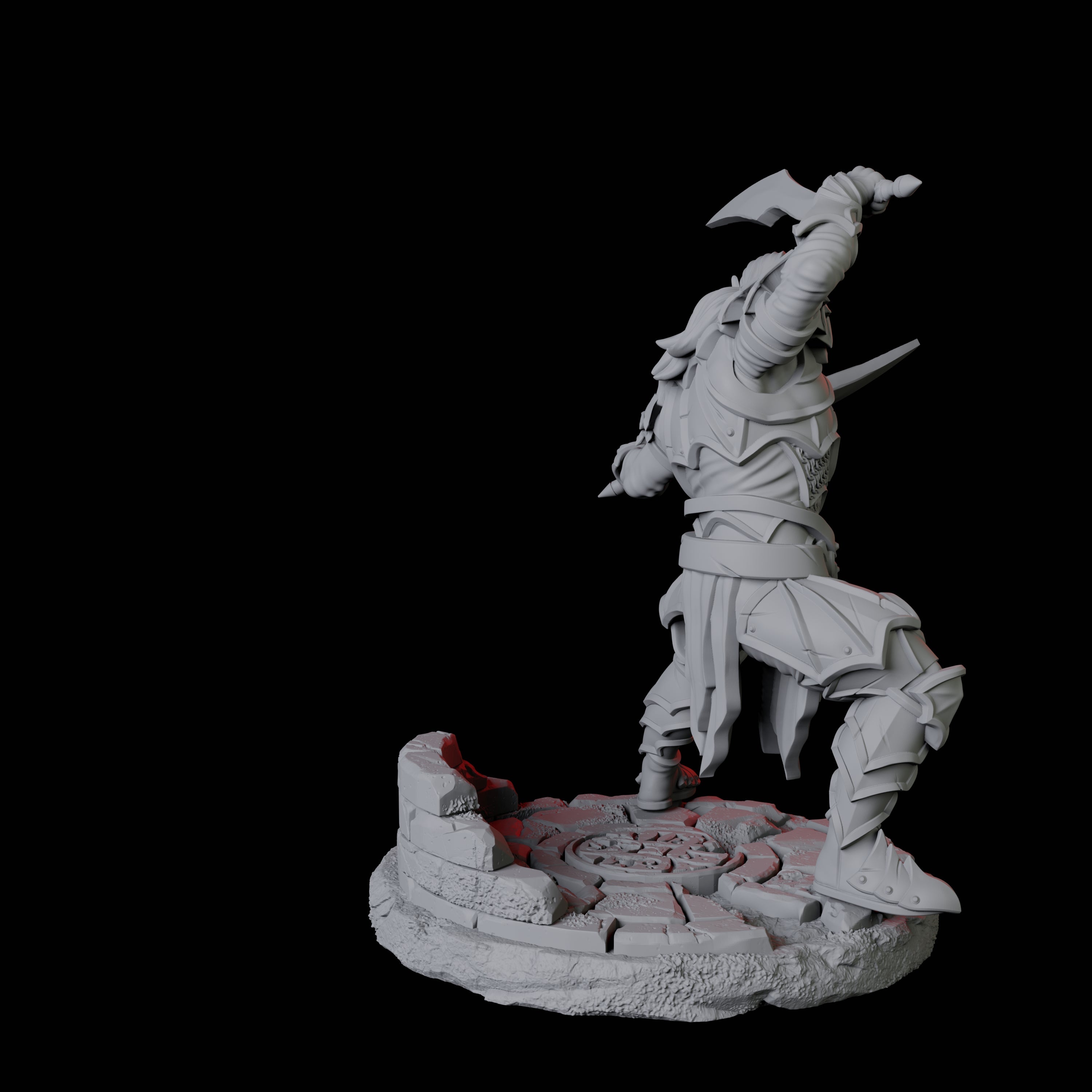 Two Dual Wielding Swordsman B Miniature for Dungeons and Dragons, Pathfinder or other TTRPGs