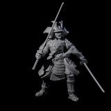 Duel Sword Wielding Samurai Miniature for Dungeons and Dragons, Pathfinder or other TTRPGs