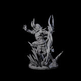 Dueling Yaksha Demon Miniature for Dungeons and Dragons, Pathfinder or other TTRPGs