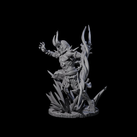 Dueling Yaksha Demon Miniature for Dungeons and Dragons, Pathfinder or other TTRPGs