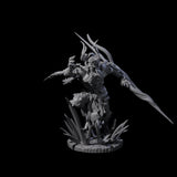 Dueling Yaksha Demon Miniature for Dungeons and Dragons, Pathfinder or other TTRPGs