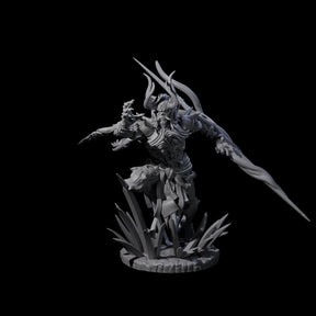 Dueling Yaksha Demon Miniature for Dungeons and Dragons, Pathfinder or other TTRPGs