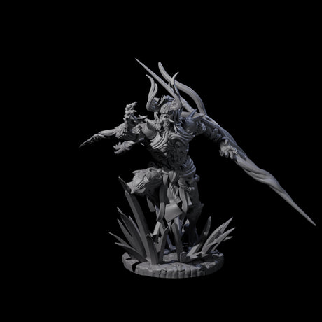 Dueling Yaksha Demon Miniature for Dungeons and Dragons, Pathfinder or other TTRPGs