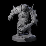 Dumb Spiky Ogre Warrior A Miniature for Dungeons and Dragons, Pathfinder or other TTRPGs