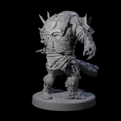 Dumb Spiky Ogre Warrior A Miniature for Dungeons and Dragons, Pathfinder or other TTRPGs