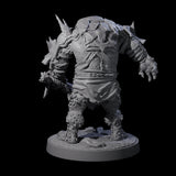 Dumb Spiky Ogre Warrior A Miniature for Dungeons and Dragons, Pathfinder or other TTRPGs