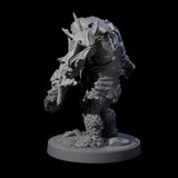 Dumb Spiky Ogre Warrior A Miniature for Dungeons and Dragons, Pathfinder or other TTRPGs