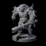 Dumb Spiky Ogre Warrior A Miniature for Dungeons and Dragons, Pathfinder or other TTRPGs