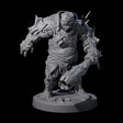 Dumb Spiky Ogre Warrior A Miniature for Dungeons and Dragons, Pathfinder or other TTRPGs