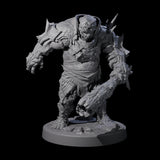 Dumb Spiky Ogre Warrior A Miniature for Dungeons and Dragons, Pathfinder or other TTRPGs