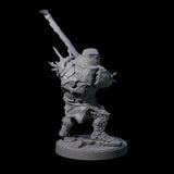 Dumb Spiky Ogre Warrior B Miniature for Dungeons and Dragons, Pathfinder or other TTRPGs