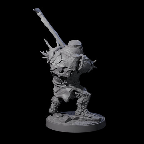 Dumb Spiky Ogre Warrior B Miniature for Dungeons and Dragons, Pathfinder or other TTRPGs