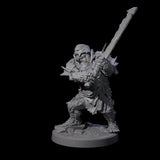 Dumb Spiky Ogre Warrior B Miniature for Dungeons and Dragons, Pathfinder or other TTRPGs