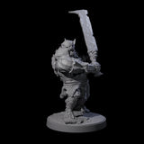 Dumb Spiky Ogre Warrior B Miniature for Dungeons and Dragons, Pathfinder or other TTRPGs