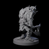 Dumb Spiky Ogre Warrior C Miniature for Dungeons and Dragons, Pathfinder or other TTRPGs