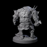 Dumb Spiky Ogre Warrior C Miniature for Dungeons and Dragons, Pathfinder or other TTRPGs