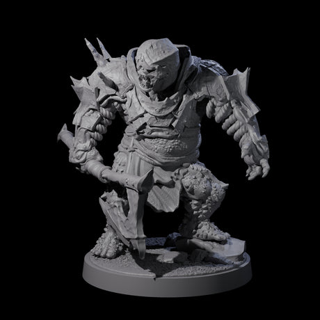Dumb Spiky Ogre Warrior C Miniature for Dungeons and Dragons, Pathfinder or other TTRPGs