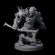 Dumb Spiky Ogre Warrior C Miniature for Dungeons and Dragons, Pathfinder or other TTRPGs
