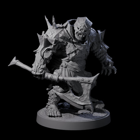 Dumb Spiky Ogre Warrior C Miniature for Dungeons and Dragons, Pathfinder or other TTRPGs