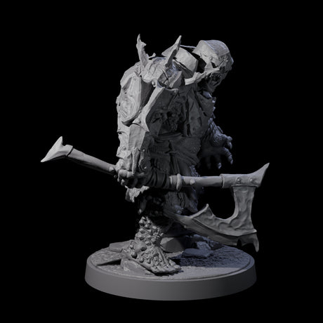Dumb Spiky Ogre Warriors Miniature for Dungeons and Dragons, Pathfinder or other TTRPGs