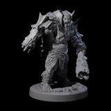 Dumb Spiky Ogre Warriors Miniature for Dungeons and Dragons, Pathfinder or other TTRPGs