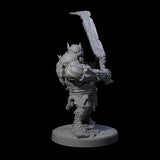 Dumb Spiky Ogre Warriors Miniature for Dungeons and Dragons, Pathfinder or other TTRPGs