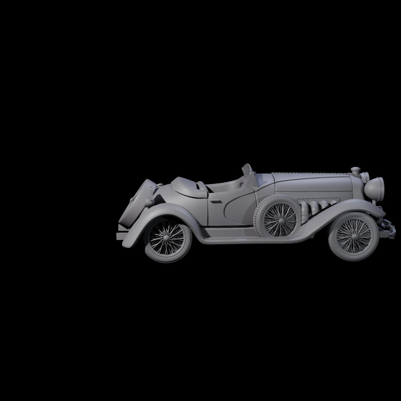 Dusenberg Coupe Miniature for Dungeons and Dragons, Pathfinder or other TTRPGs