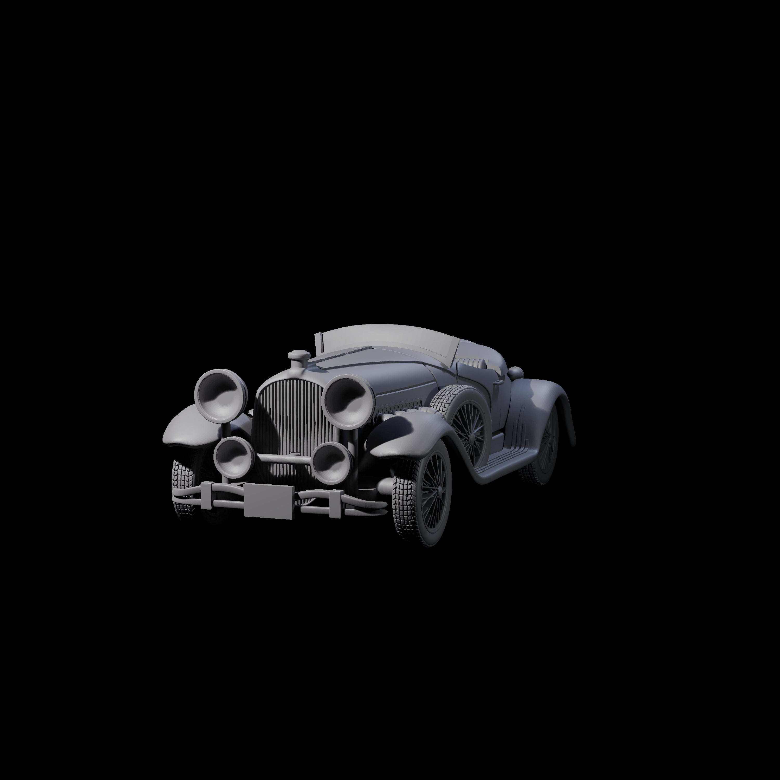 Dusenberg Coupe Miniature for Dungeons and Dragons, Pathfinder or other TTRPGs
