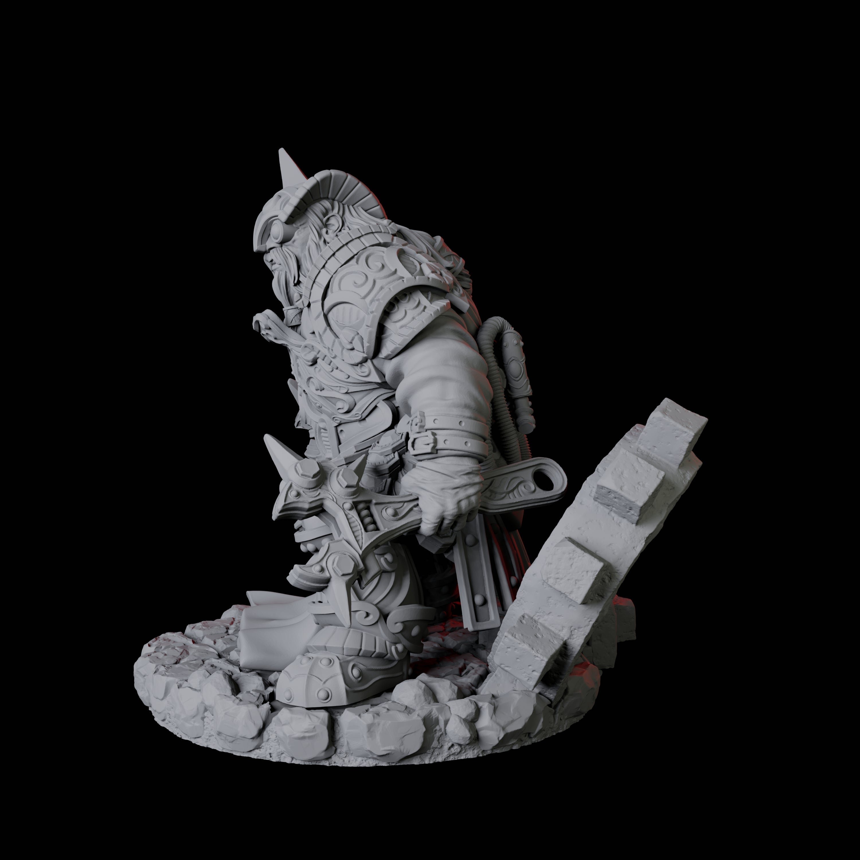 Dwarf Artificer Engineer A Miniature for Dungeons and Dragons, Pathfinder or other TTRPGs