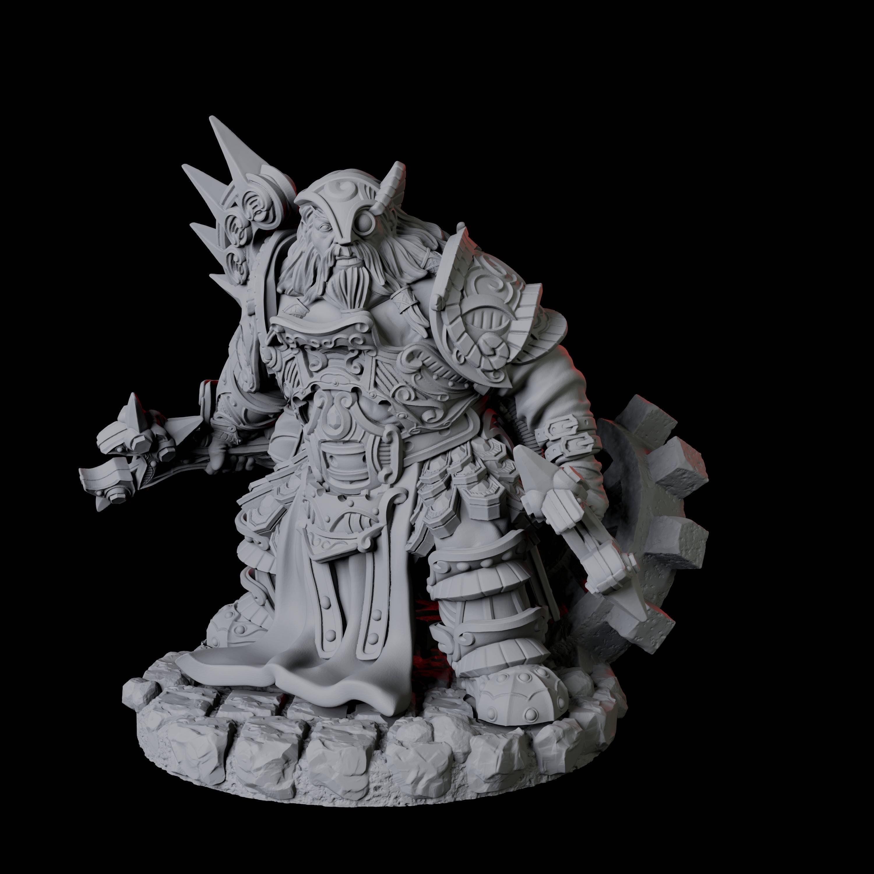 Dwarf Artificer Engineer A Miniature for Dungeons and Dragons, Pathfinder or other TTRPGs