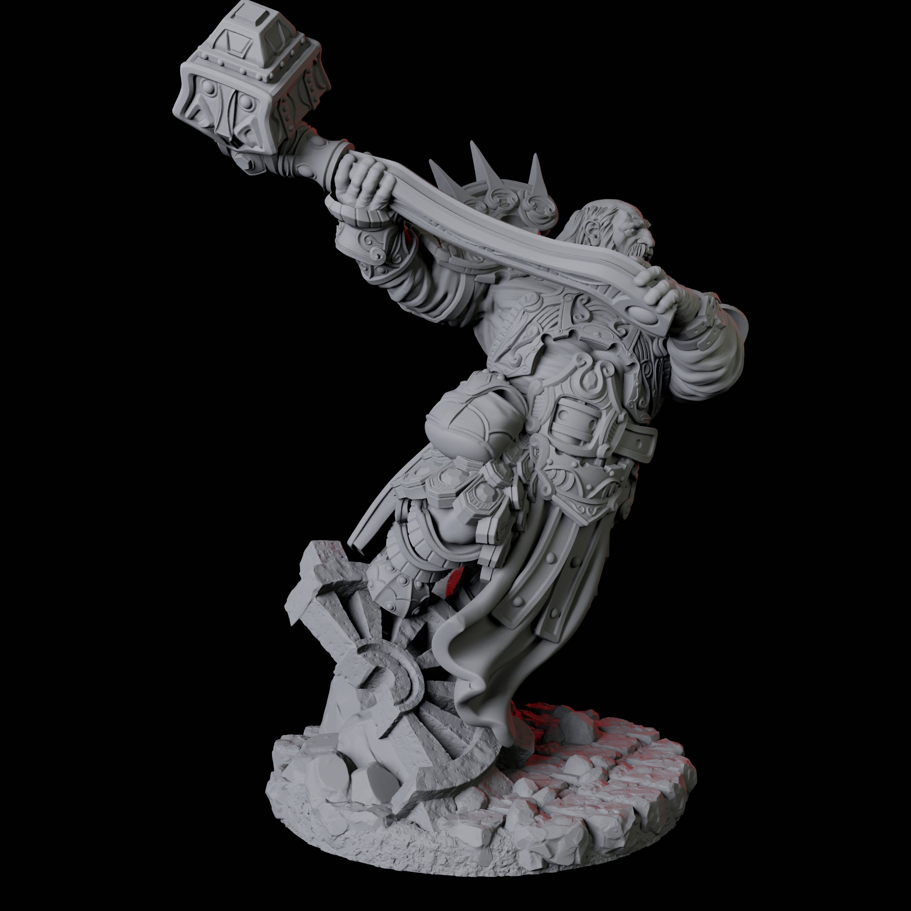 Dwarf Artificer Engineer B Miniature for Dungeons and Dragons, Pathfinder or other TTRPGs