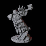 Dwarf Artificer Engineer B Miniature for Dungeons and Dragons, Pathfinder or other TTRPGs
