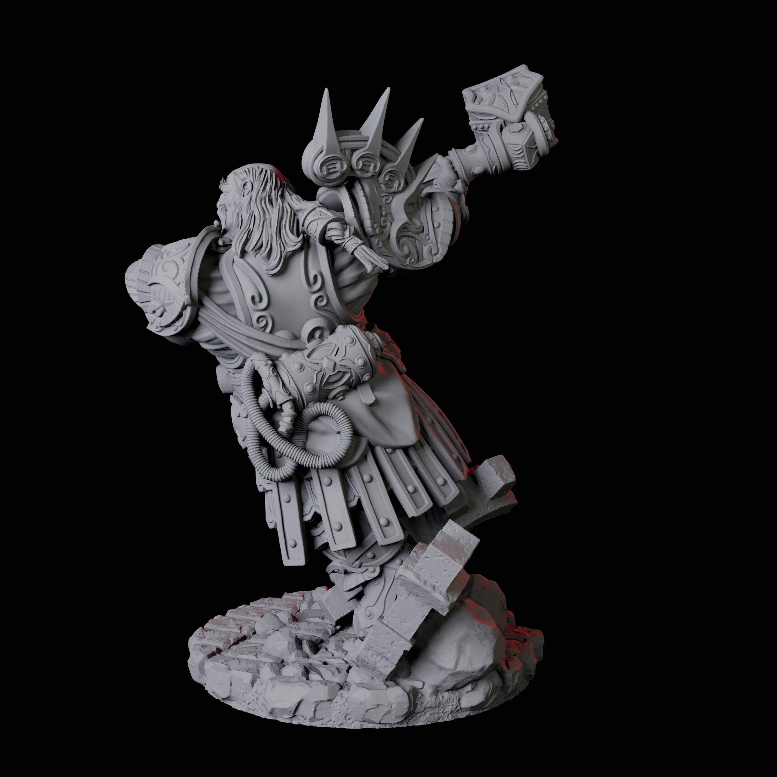 Dwarf Artificer Engineer B Miniature for Dungeons and Dragons, Pathfinder or other TTRPGs