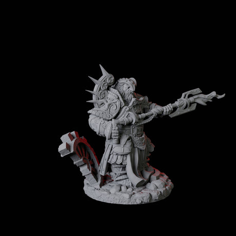 Dwarf Artificer Engineer C Miniature for Dungeons and Dragons, Pathfinder or other TTRPGs