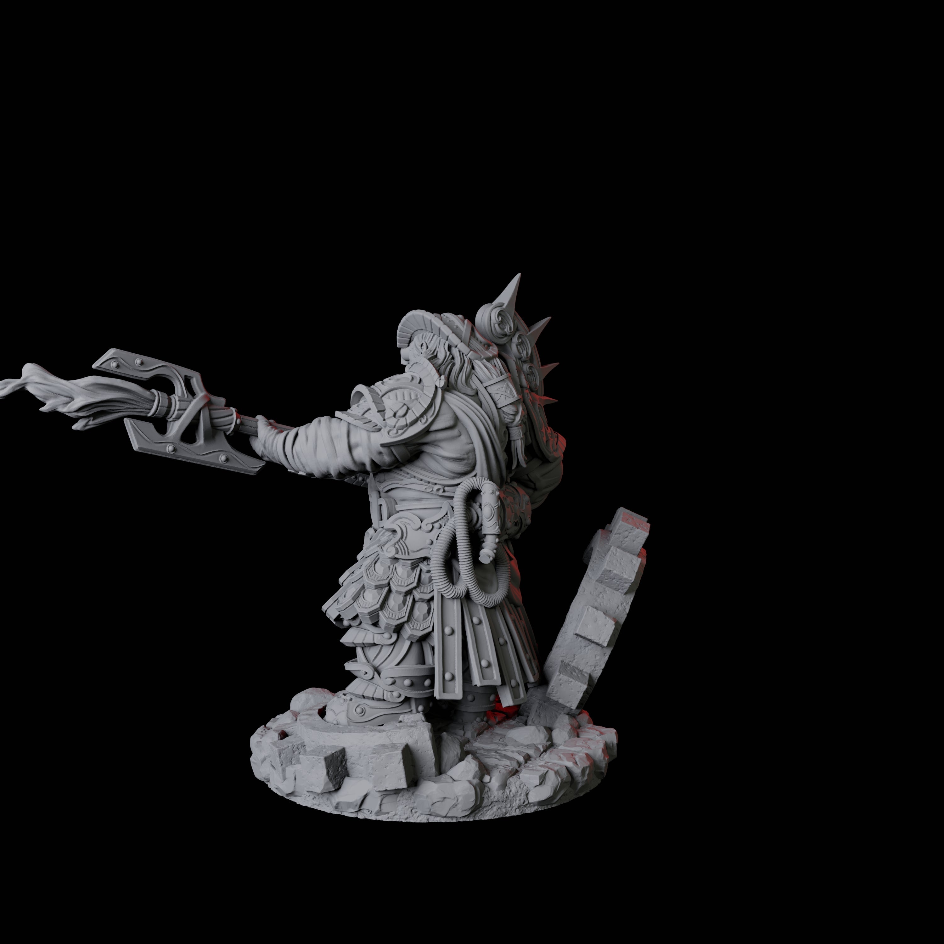 Dwarf Artificer Engineer C Miniature for Dungeons and Dragons, Pathfinder or other TTRPGs