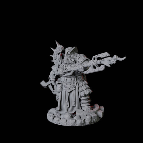Dwarf Artificer Engineer C Miniature for Dungeons and Dragons, Pathfinder or other TTRPGs