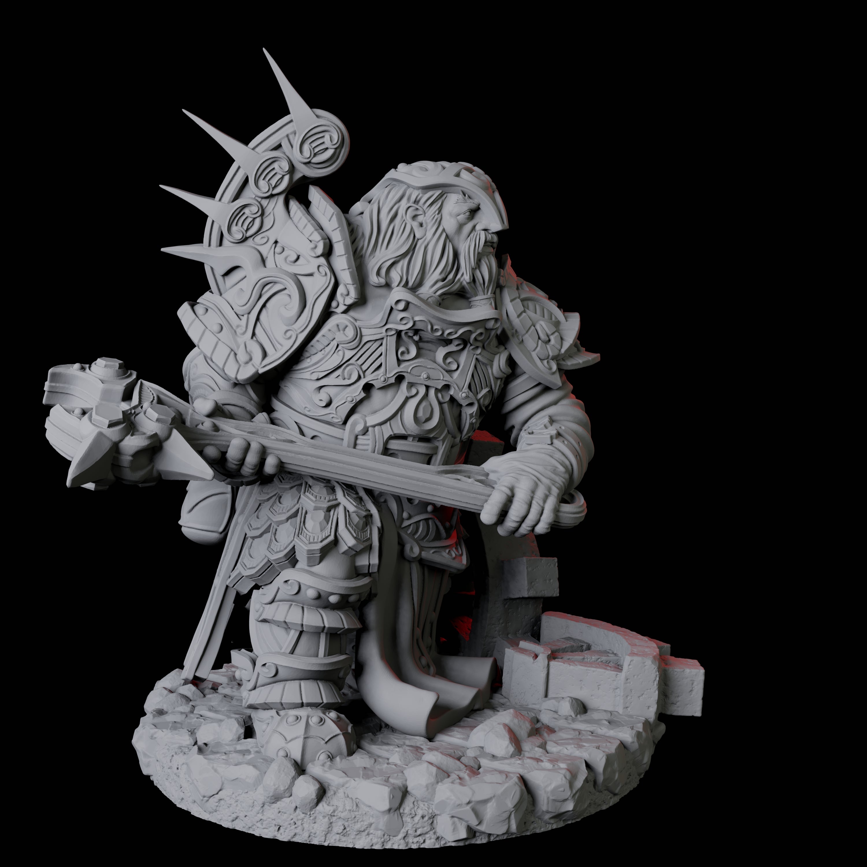 Dwarf Artificer Engineer D Miniature for Dungeons and Dragons, Pathfinder or other TTRPGs