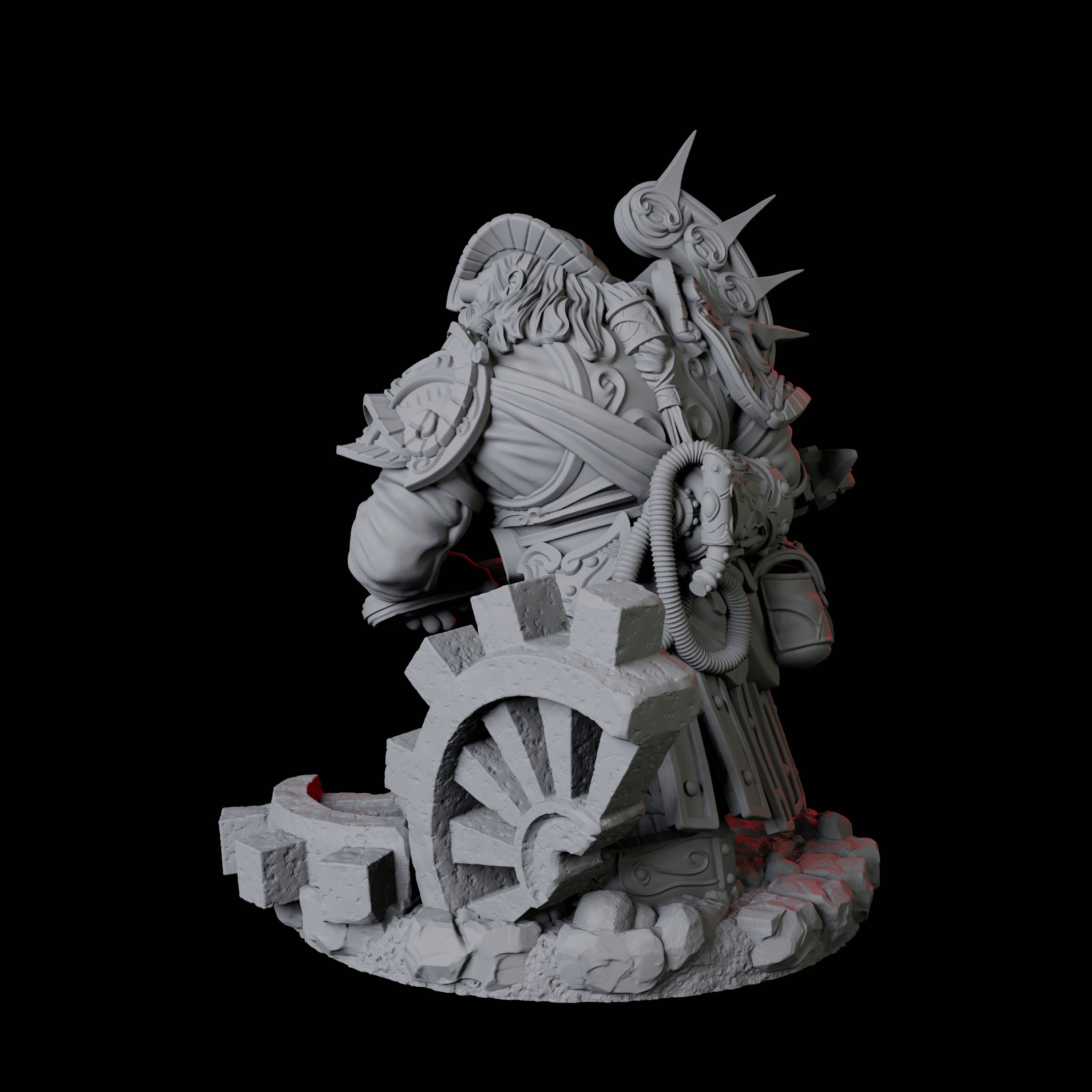 Dwarf Artificer Engineer D Miniature for Dungeons and Dragons, Pathfinder or other TTRPGs