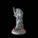 Dwarf Bard Pin-up Miniature for Dungeons and Dragons, Pathfinder or other TTRPGs