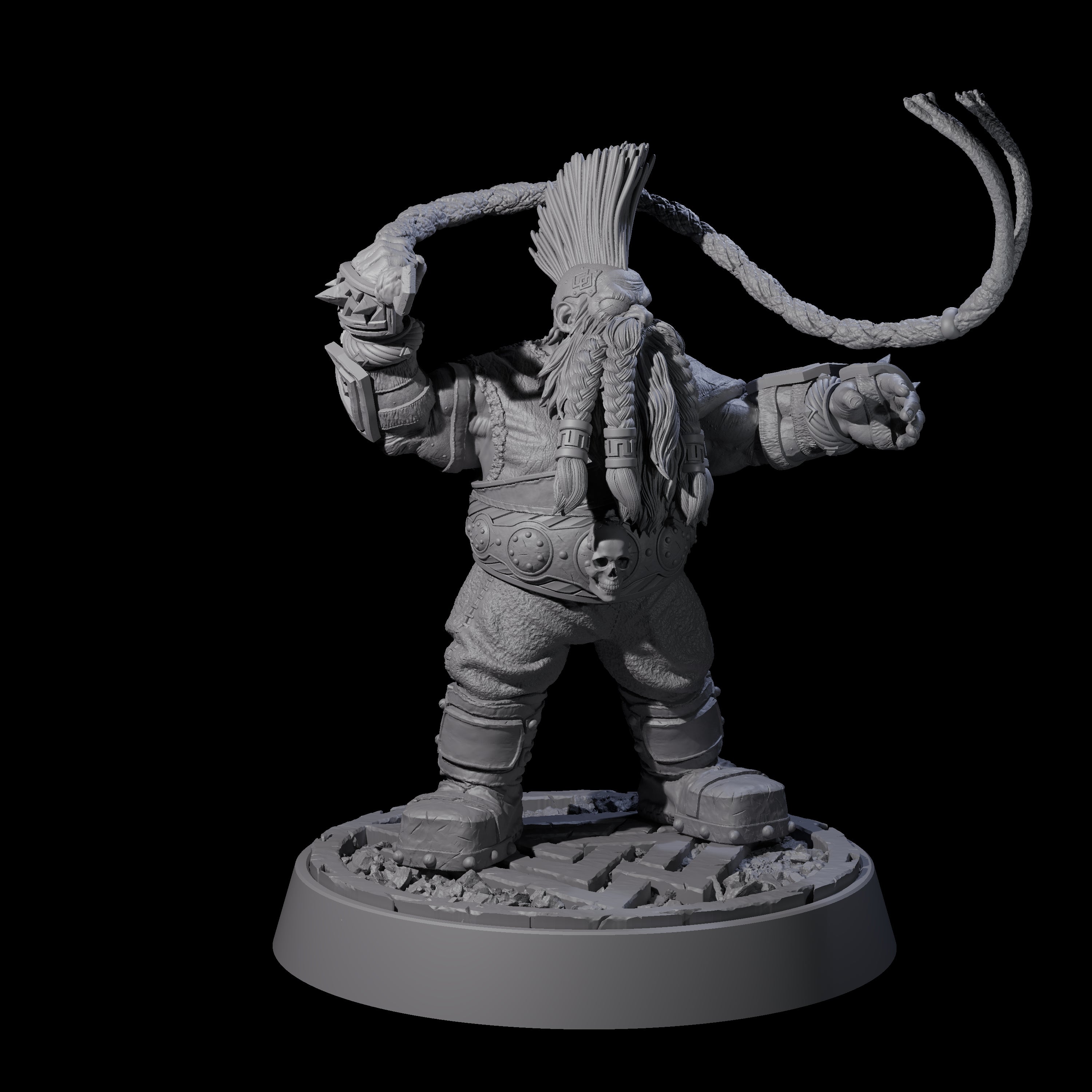 Dwarf Death Paladin A Miniature for Dungeons and Dragons, Pathfinder or other TTRPGs
